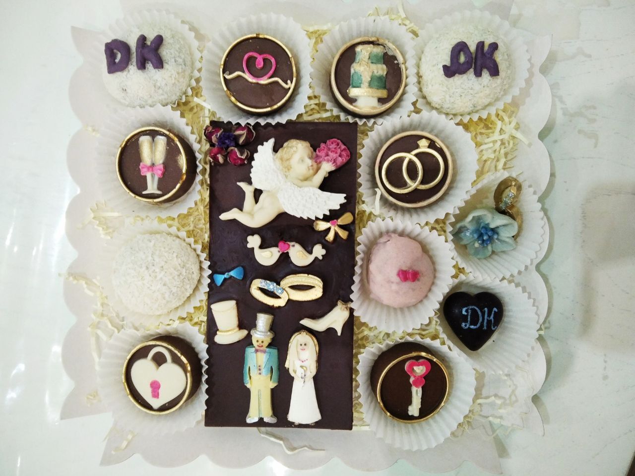 Фотография покупателя товара Молд для заливки «Свадебная атрибутика», силикон, 13 ячеек, 15.5×6×0.9 см, розовый - Фото 5