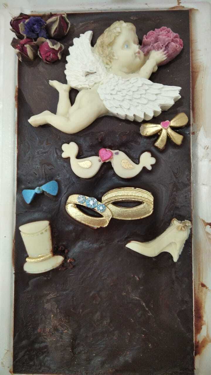 Фотография покупателя товара Молд для заливки «Свадебная атрибутика», силикон, 13 ячеек, 15.5×6×0.9 см, розовый - Фото 7