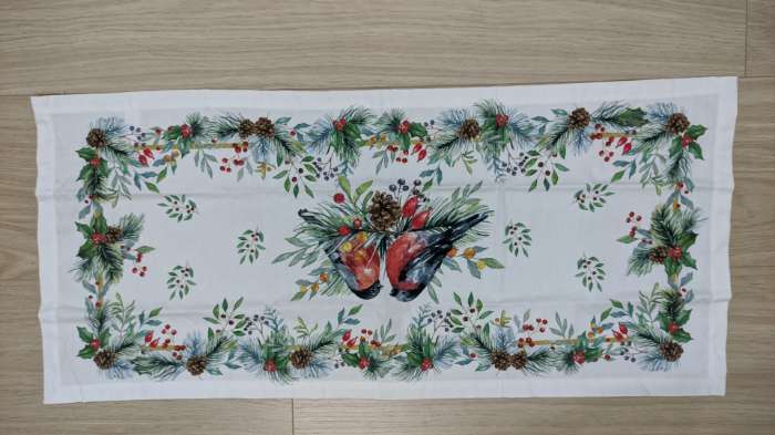 Фотография покупателя товара Дорожка новогодняя на стол "Этель" Сhristmas bells 30х70 +/- 5 см, 100% хл, саржа 190 гр/м2 - Фото 1