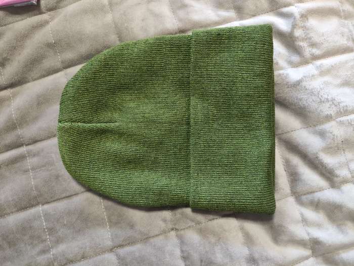 Фотография покупателя товара Шапка мужская двухслойная с отворотом, one size, цвет хаки - Фото 2