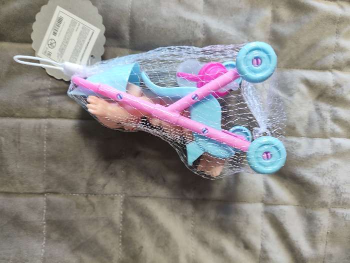 Фотография покупателя товара Пупс «Саша» с коляской, с аксессуарами - Фото 3