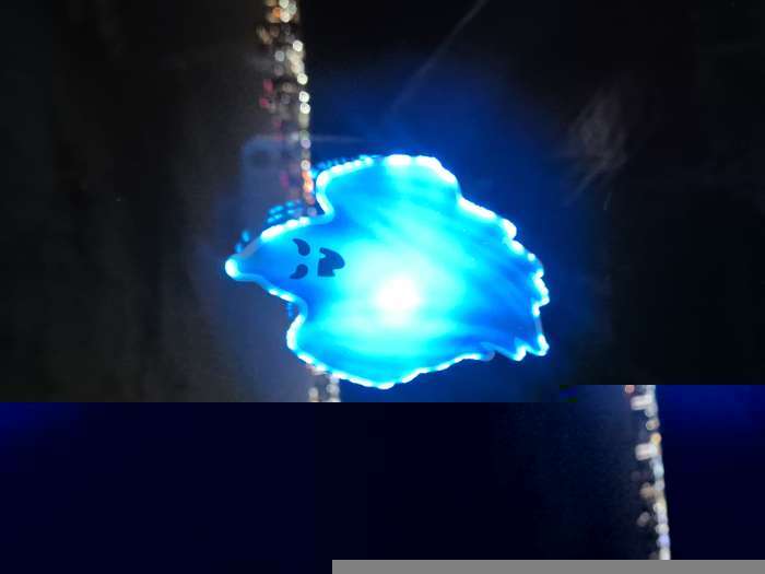 Фотография покупателя товара Светодиодная игрушка «Призрак» 8 × 11.5 см, батарейки AG13х3 (в комплекте), свечение мульти - Фото 2