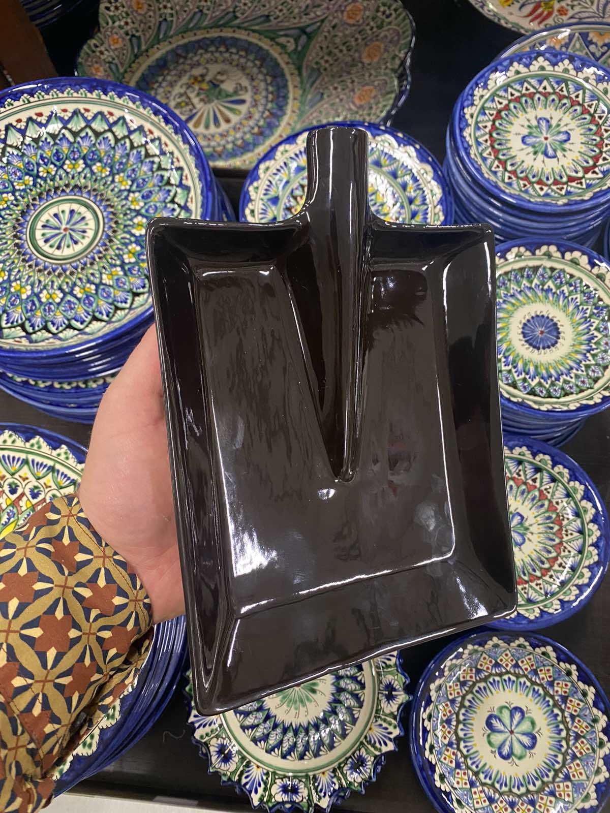 Фотография покупателя товара Блюдо для подачи "Лопата", чёрное, 24.5 см - Фото 16