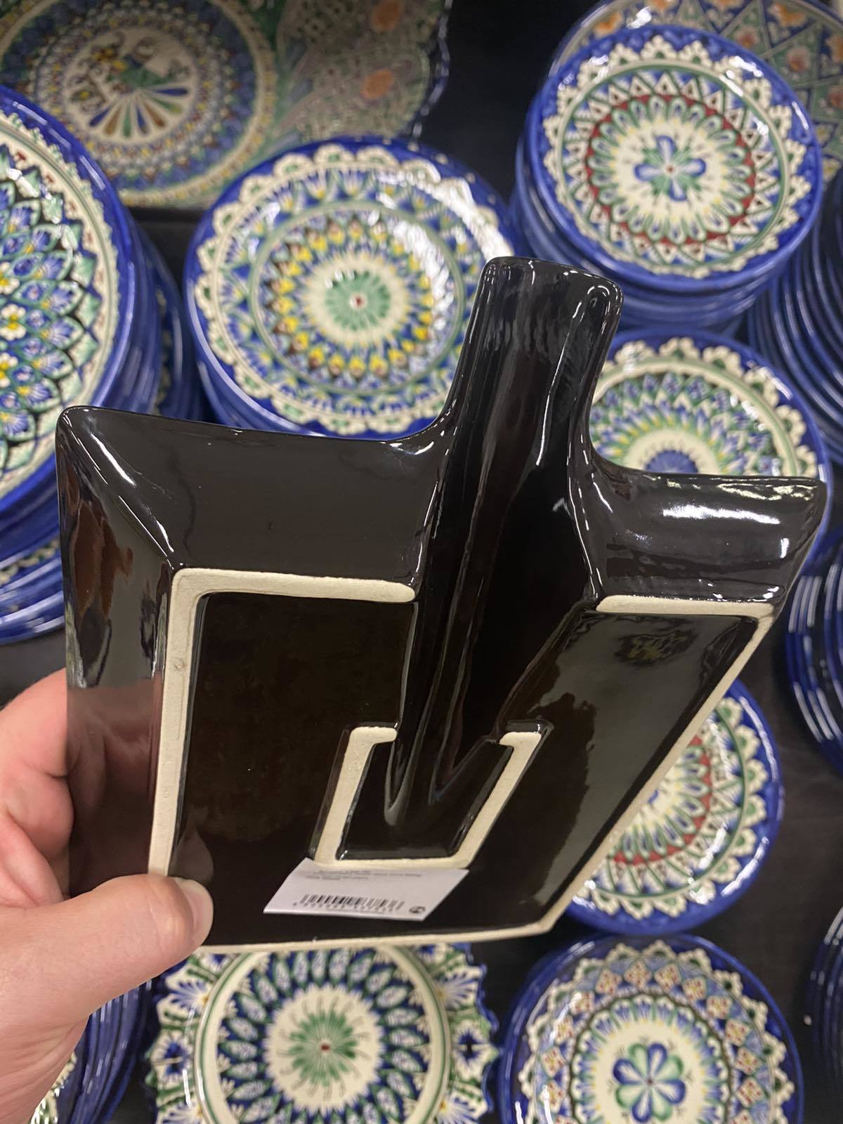 Фотография покупателя товара Блюдо для подачи "Лопата", чёрное, 24.5 см