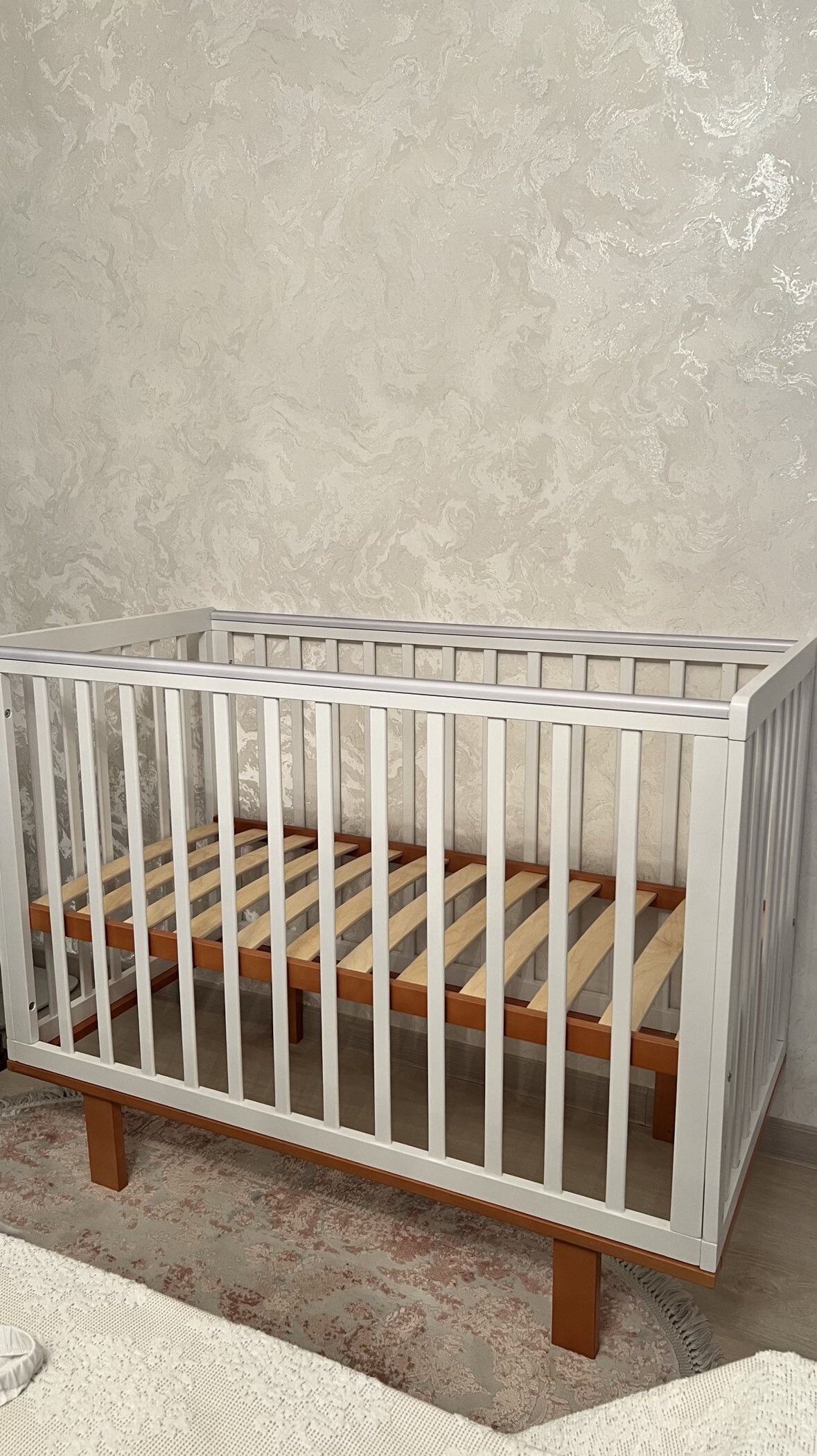 Фотография покупателя товара Кровать детская Polini kids Simple 340, белый-бук - Фото 1