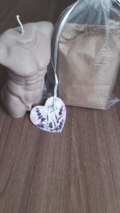 Фотография покупателя товара Мешочек подарочный органза белый «Лаванда», с шильдиком, 19 х 28 см +/- 1.5 см - Фото 1