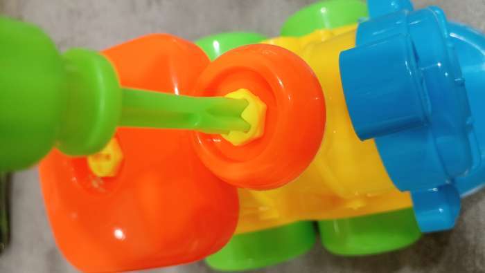 Фотография покупателя товара Конструктор для малышей «Джип», 22 детали, цвета МИКС - Фото 3