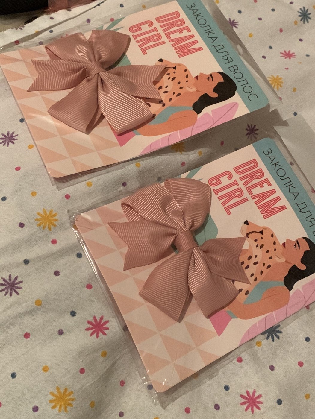 Фотография покупателя товара Заколка для волос с бантом «Dream girl», 10×14 см - Фото 1