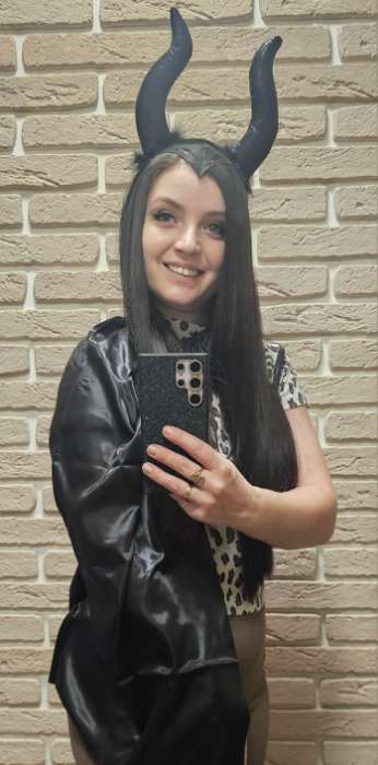 Фотография покупателя товара Карнавальный набор «Королева тьмы», плащ и ободок - Фото 1