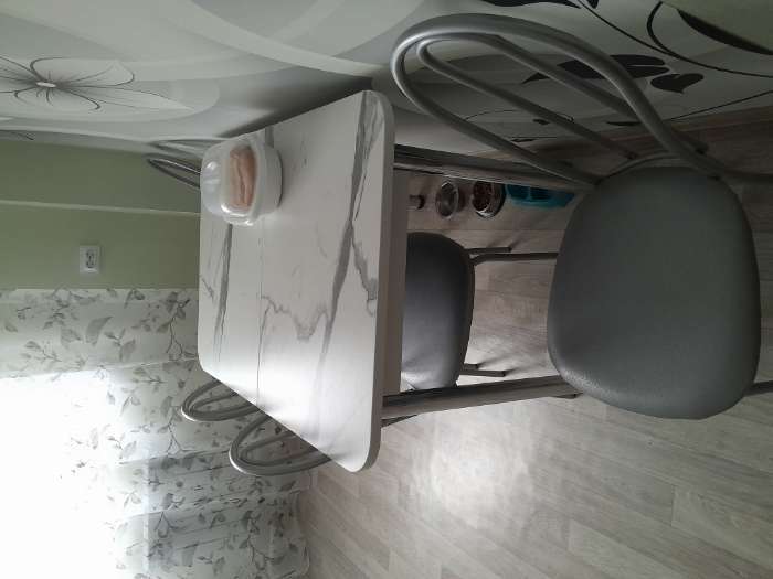 Фотография покупателя товара Стол кухонный раздвижной, 1100(1500)×700×775 мм, цвет венге/дуб вотан - Фото 3