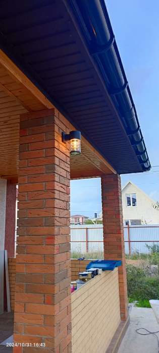 Фотография покупателя товара Светильник настенный Luazon Lighting 1хE27, 60 Вт «Модерн», пластик, вверх, бронза - Фото 2