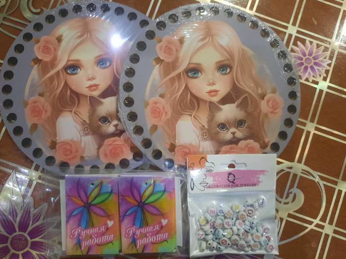 Фотография покупателя товара Бусины для творчества из акрила «Русский алфавит», МИКС, 7×4 мм, (набор 10 г), миксы - Фото 2