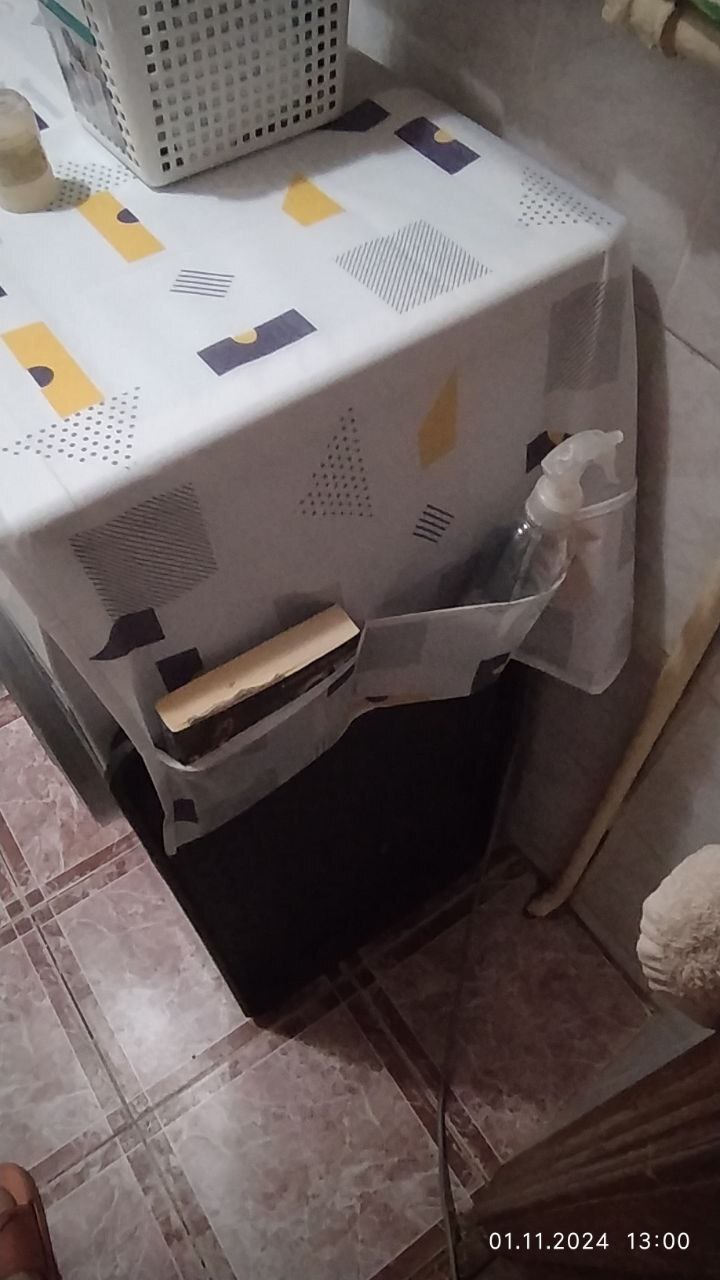 Фотография покупателя товара Чехол для бытовой техники с кармашками Доляна, 128×54.6 см, PEVA - Фото 1