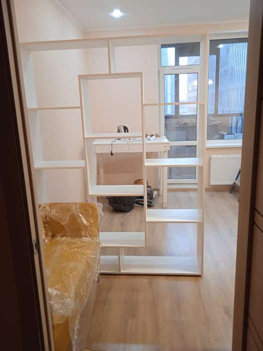 Фотография покупателя товара Стеллаж-перегородка «Кристи», 1500×297×2036 мм, цвет белый - Фото 4