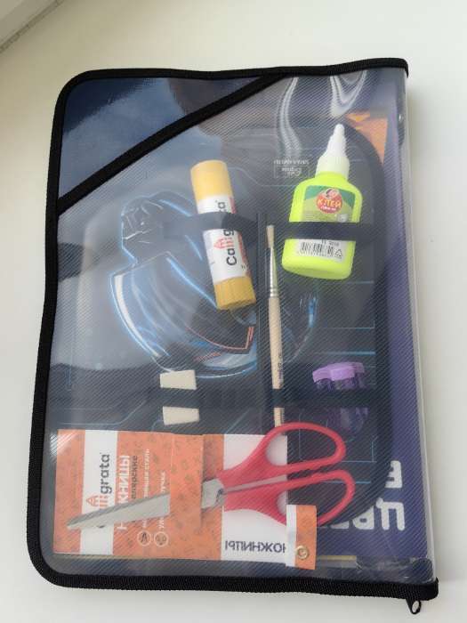 Фотография покупателя товара Папка для труда А4, 325×230×25 мм, молния вокруг, откидная планка, пластиковая, ПТР-1 «Тачка», с наполнением 10 предметов - Фото 1