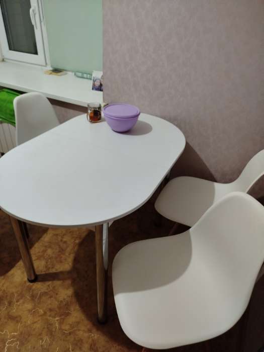 Фотография покупателя товара Стул Eames HYH – A304, с деревянными ножками, с спинкой, цвет белый - Фото 5