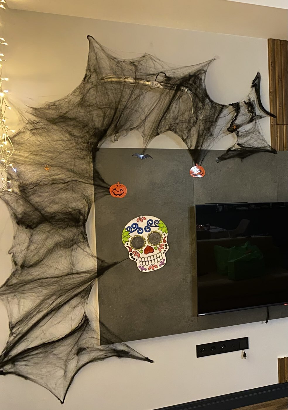 Фотография покупателя товара Прикол паутина Halloween на Хеллоуин - Фото 1