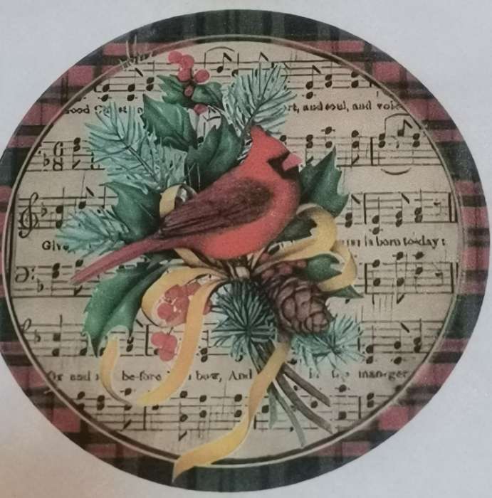 Фотография покупателя товара Декупажная карта "Медальоны" плотность 45 г/м2, формат А4 - Фото 2