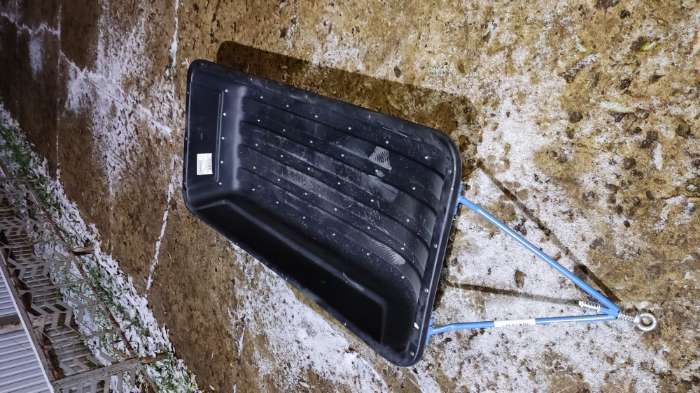 Фотография покупателя товара Сани волокуши CenterPlast 1450 "Стандарт" с накладками, 150 х 71 х 26 см - Фото 4