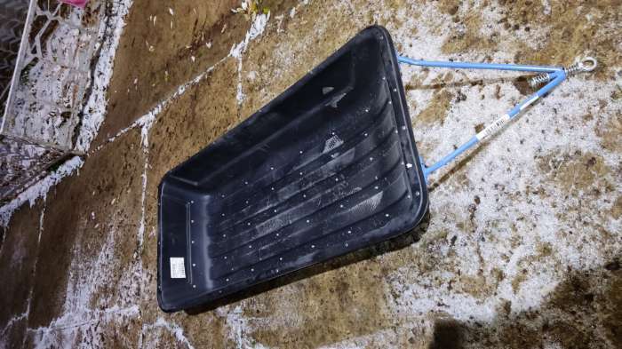 Фотография покупателя товара Сани волокуши CenterPlast 1450 "Стандарт" с накладками, 150 х 71 х 26 см - Фото 5