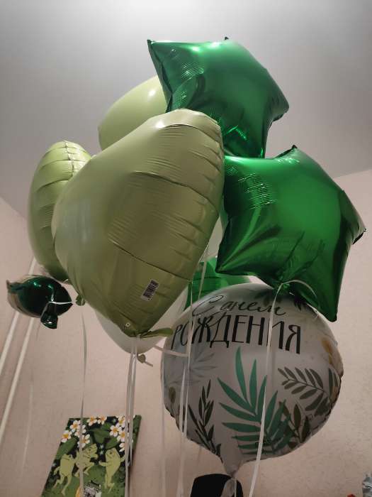 Фотография покупателя товара Воздушный шар фольгированный 19" «Мистик аквамарин», сердце, матовый - Фото 9