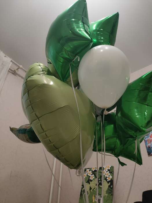 Фотография покупателя товара Воздушный шар фольгированный 19" «Мистик аквамарин», сердце, матовый - Фото 8