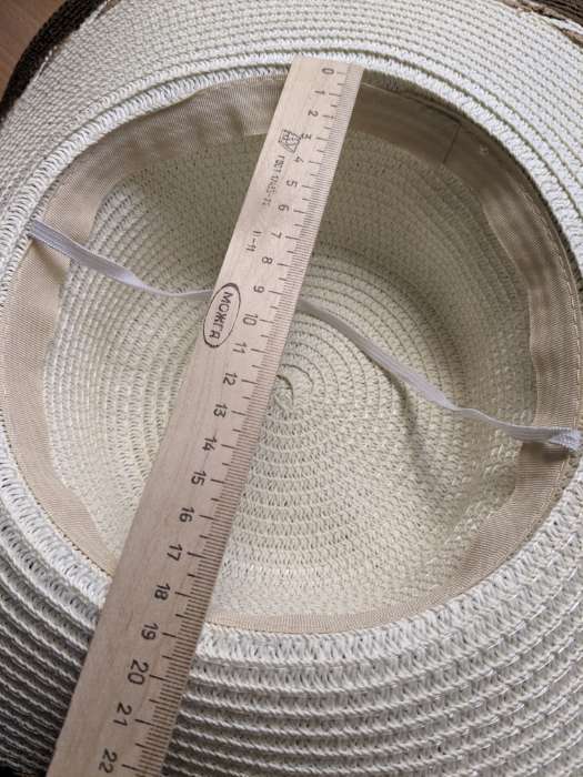 Фотография покупателя товара Шляпа женская MINAKU с широкими полями, коричневая, размер 58 - Фото 3