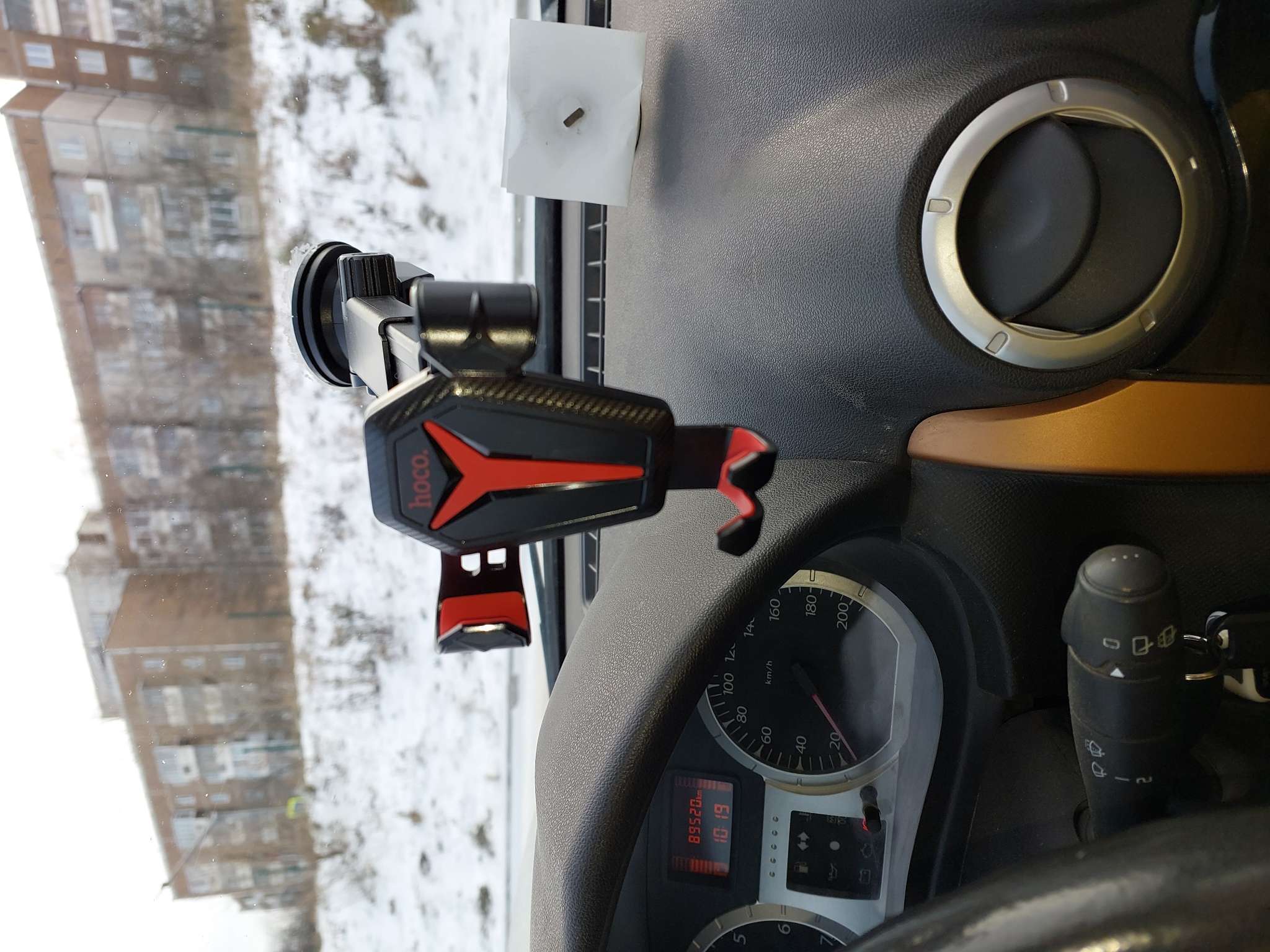 Фотография покупателя товара Автомобильный держатель Hoco CA26, чёрный - Фото 1