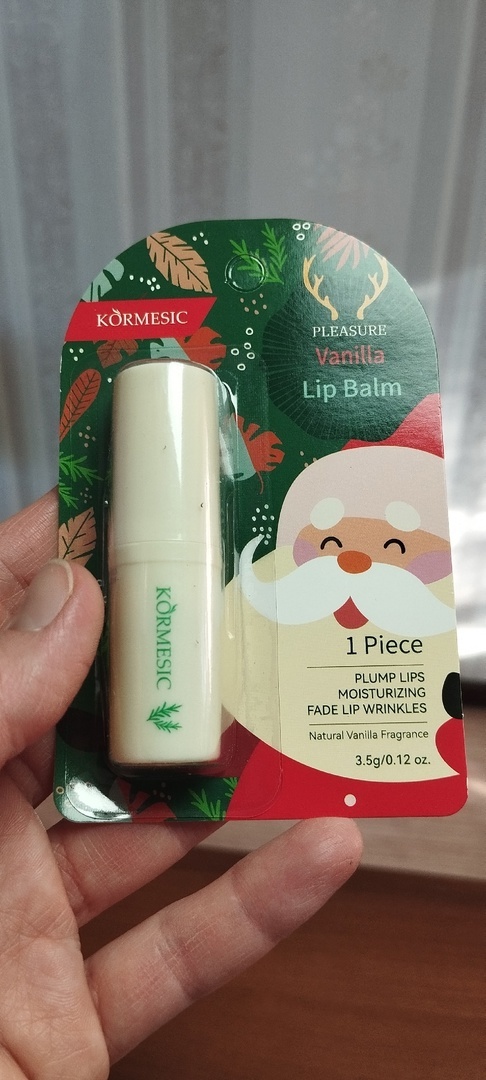 Фотография покупателя товара Новогодний Бальзам для губ новогодний с ванилью - Фото 1