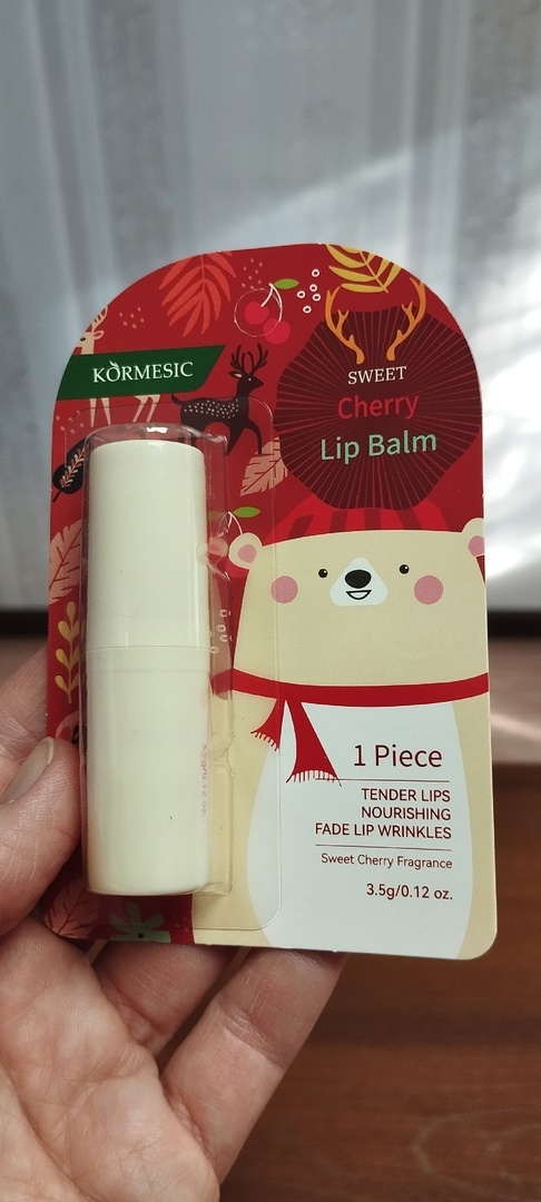 Фотография покупателя товара Новогодний Бальзам для губ новогодний с ванилью - Фото 2