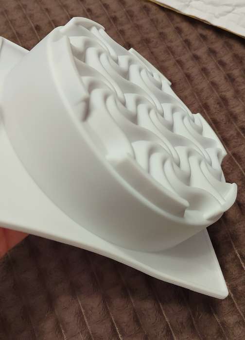 Фотография покупателя товара Форма для муссовых десертов и выпечки KONFINETTA «Вихрь», 17.5×5.5 см, ячейка d=15 см, силикон, белая - Фото 5