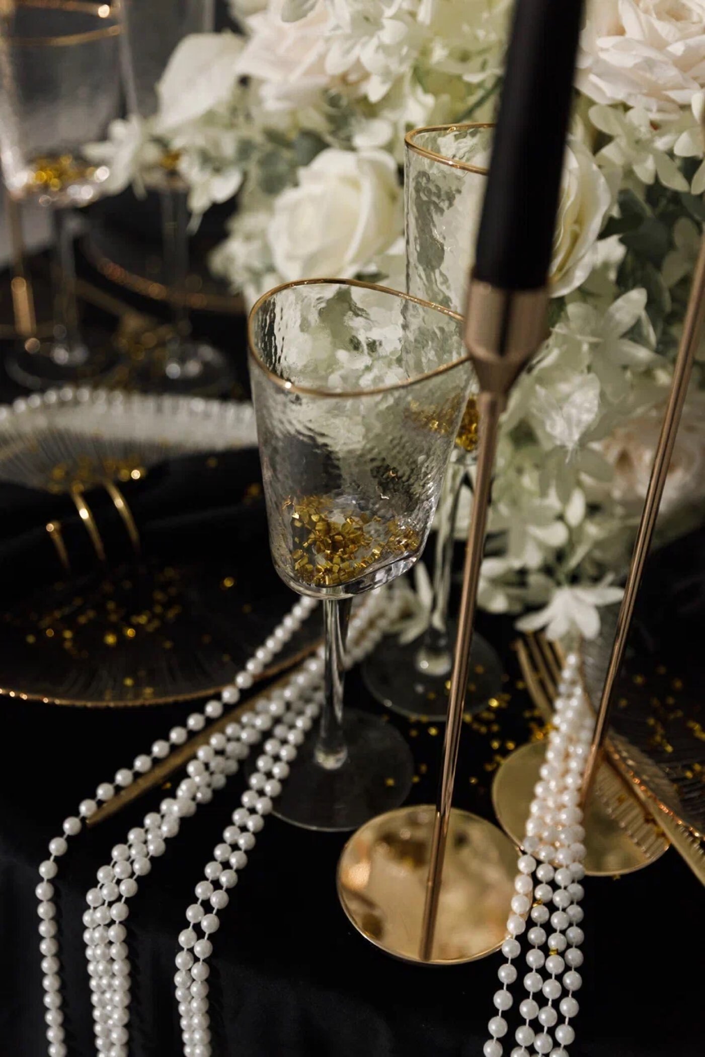 Фотография покупателя товара Бокал для вина Magistro «Жемчуг», 300 мл, 8.5×22 см, стекло, с золотой отводкой, прозрачный - Фото 1