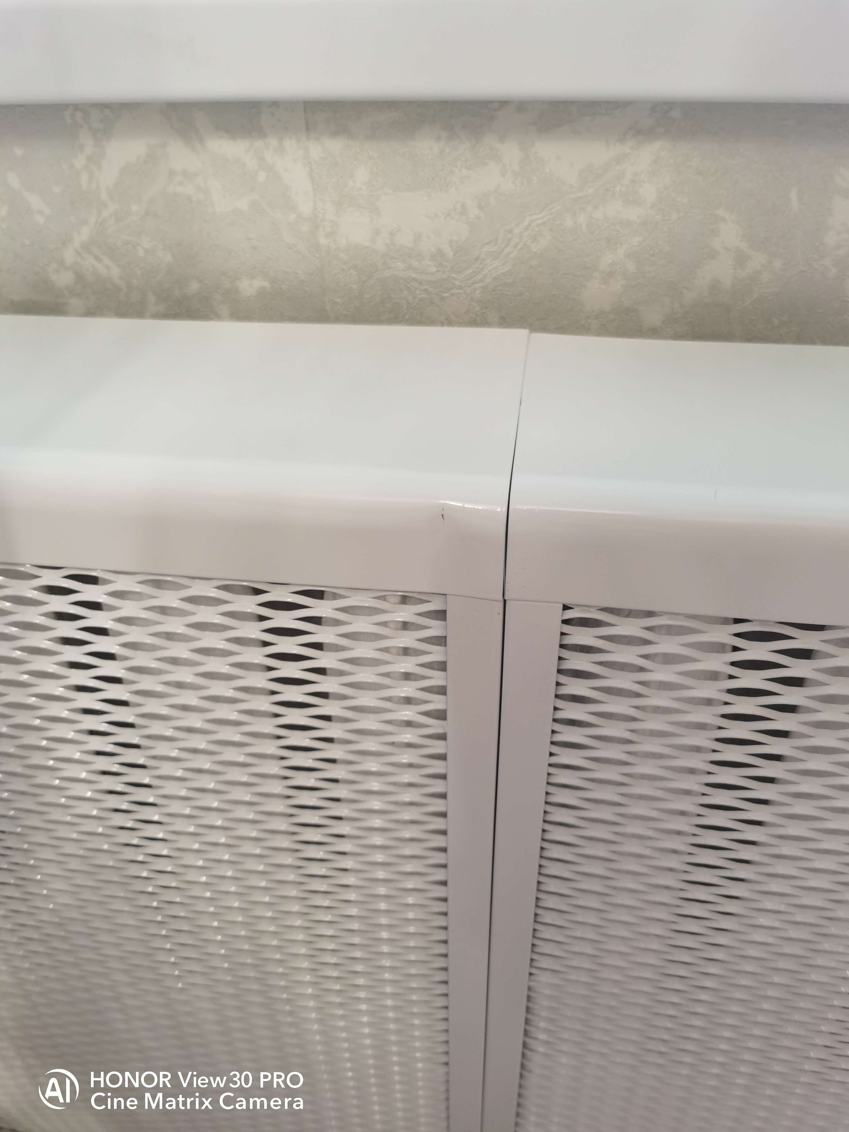 Фотография покупателя товара Экран на чугунный радиатор ZEIN, 590х610х150 мм, 6 секций, металлический, белый - Фото 9