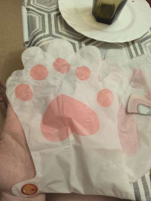 Фотография покупателя товара Маска-лапки для рук, питательная с никотинамидом и молоком - Фото 2