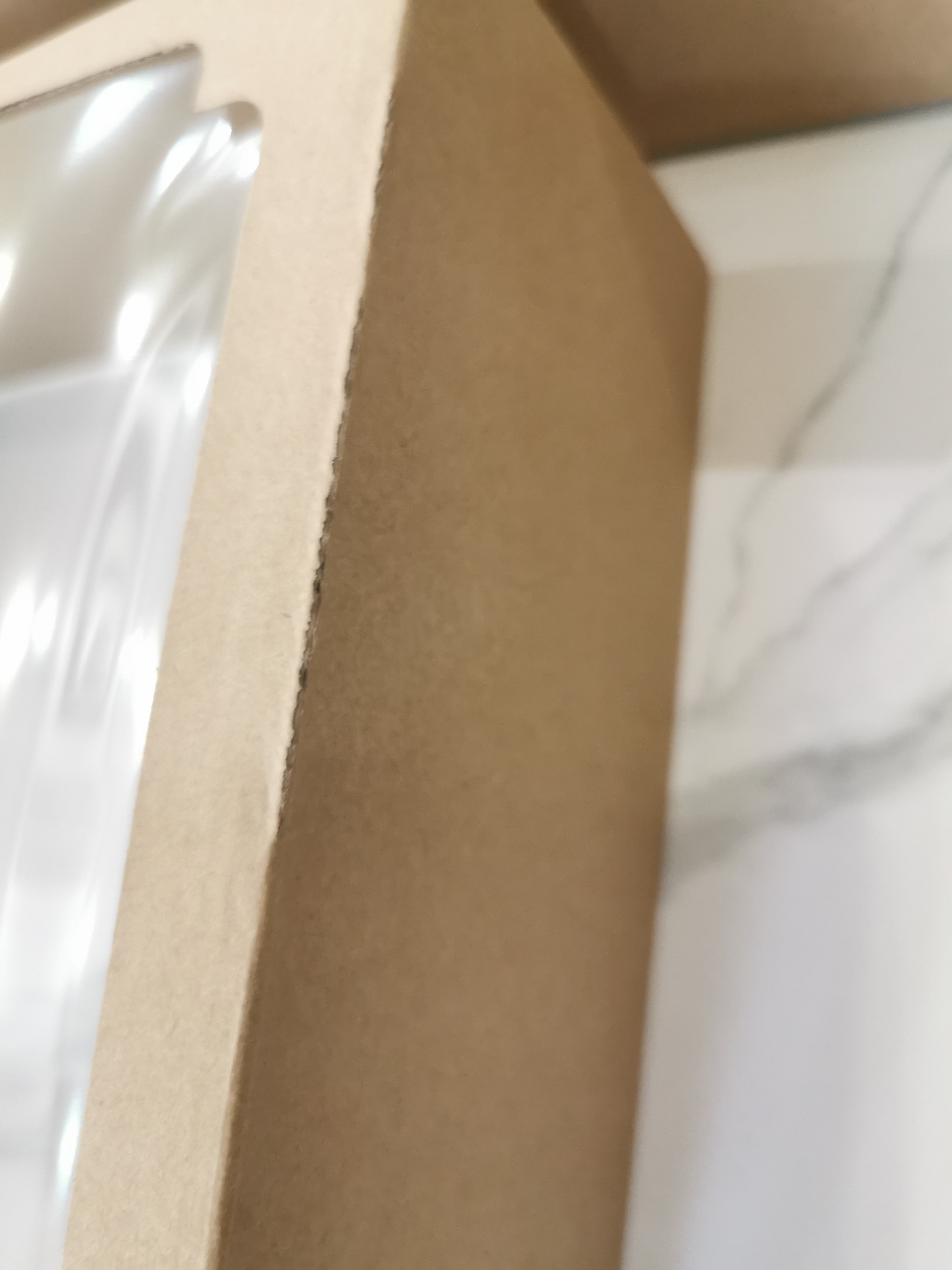 Фотография покупателя товара Коробка самосборная, с окном, бурая, 30×30×12 см - Фото 7