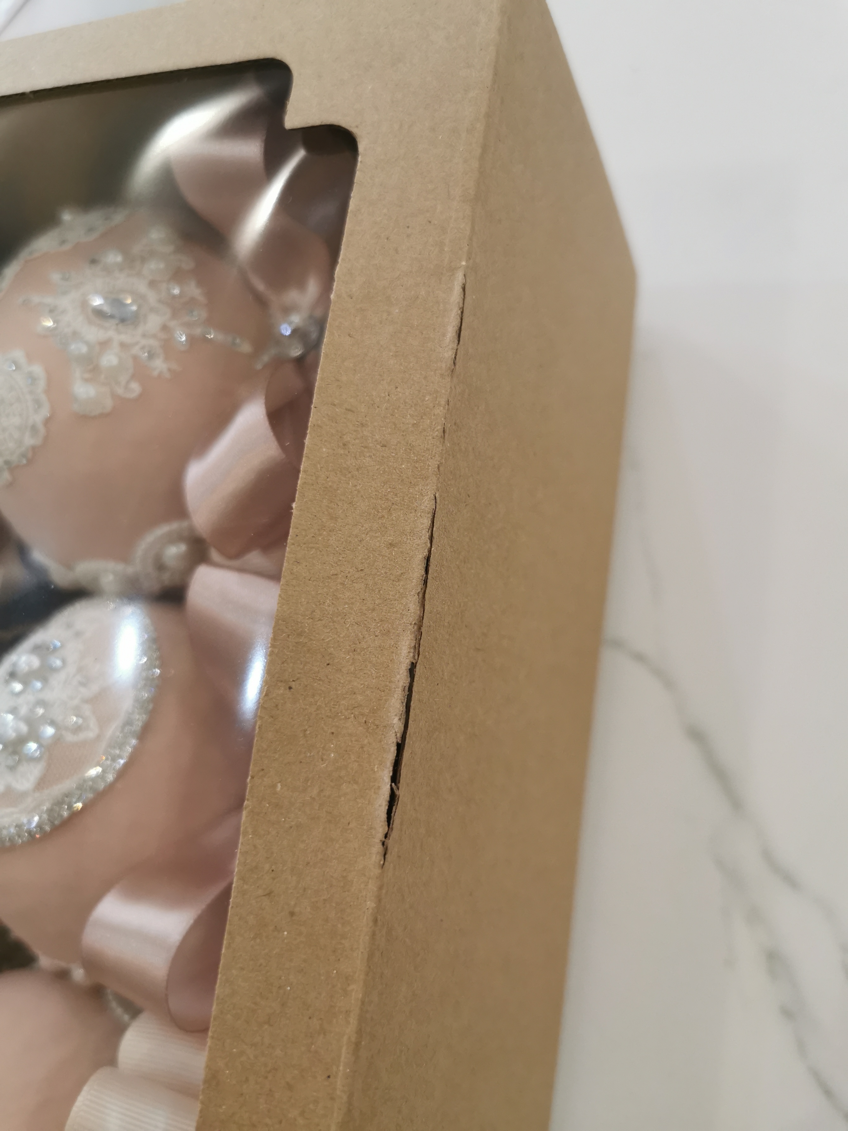 Фотография покупателя товара Коробка самосборная, с окном, бурая, 30×30×12 см - Фото 8