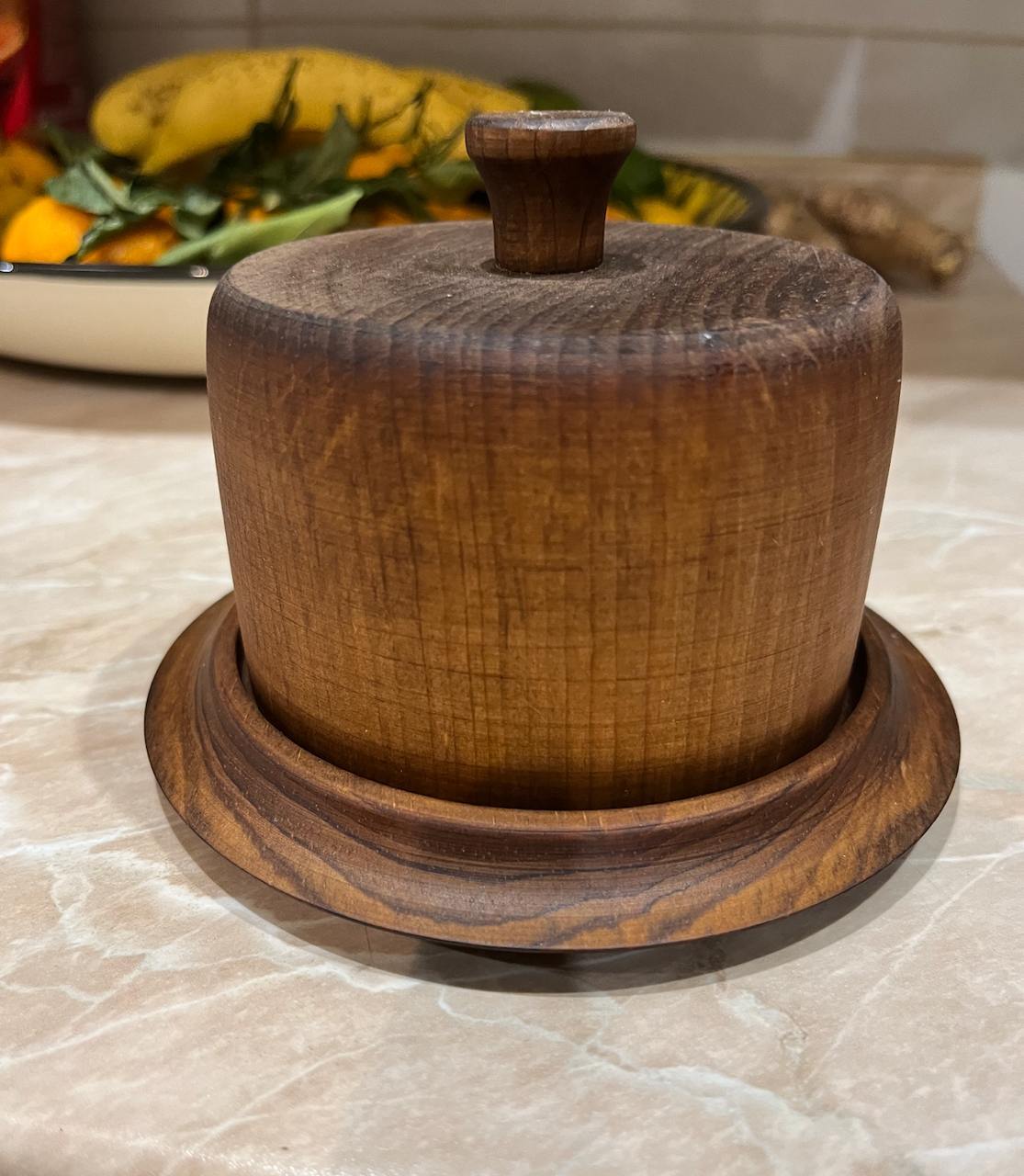 Фотография покупателя товара Маслёнка Magistro, 13.5×9×2 см, дерево кедр, коричневая - Фото 2