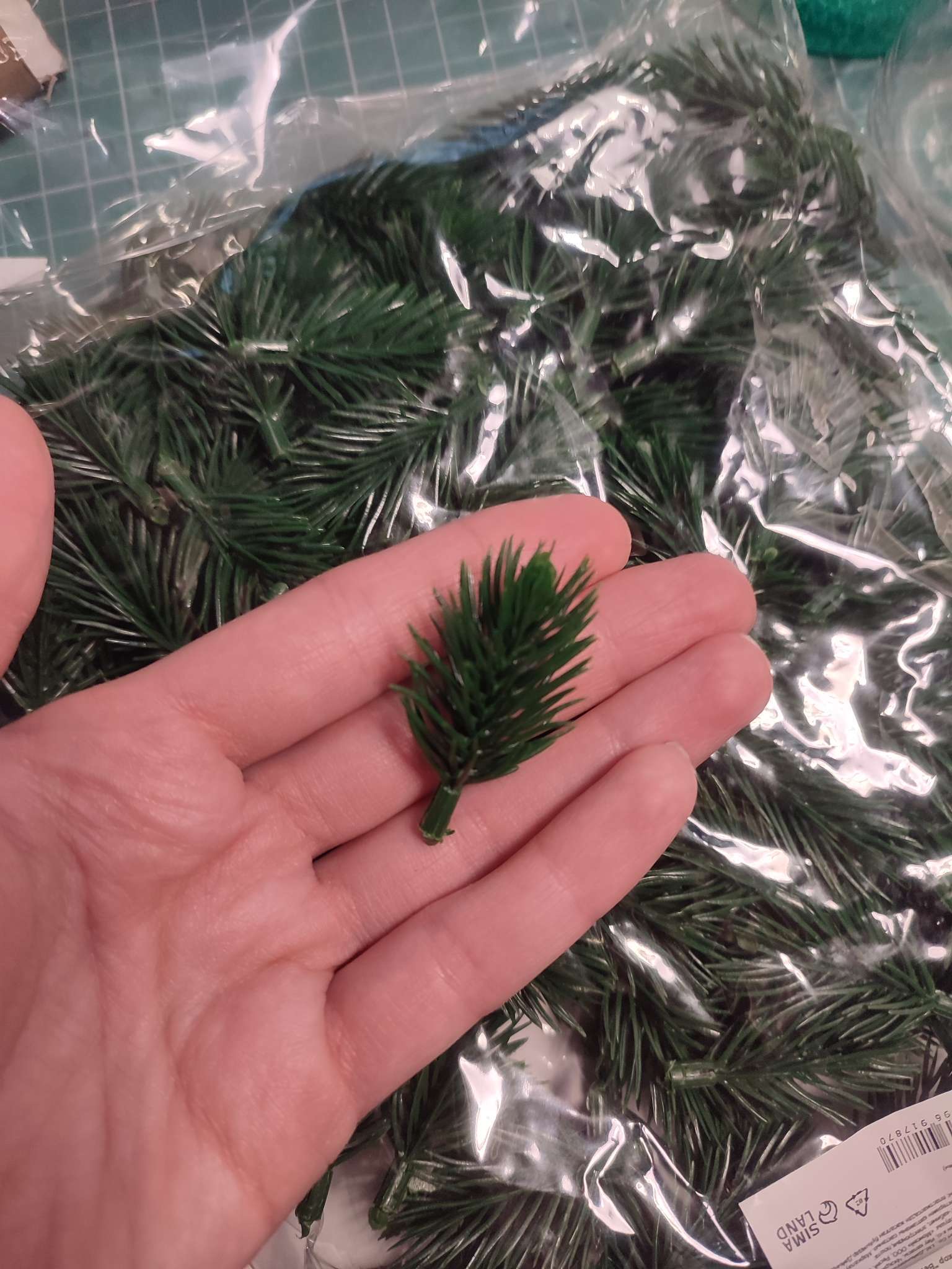 Фотография покупателя товара Ветка декоративная новогодняя, набор 10 шт., 13 см - Фото 41