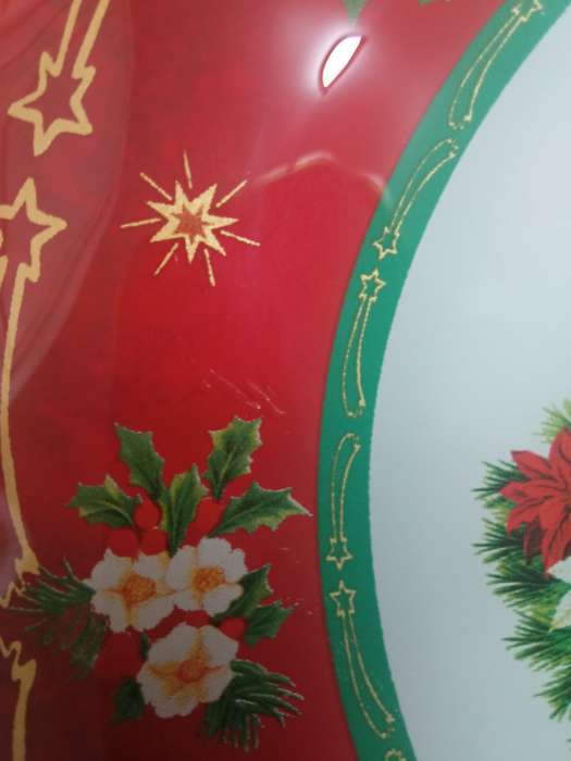 Фотография покупателя товара Десертная тарелка Доляна «Новогодняя ель», d=20.5 см, стекло, красная - Фото 13