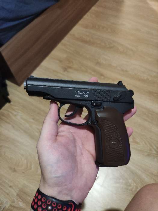 Фотография покупателя товара Пистолет страйкбольный Stalker Макаров, кал. 6 мм - Фото 3