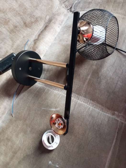 Фотография покупателя товара Люстра "Эстэт" 2хЕ27 40Вт черный 36х36х23,5см BayerLux - Фото 3