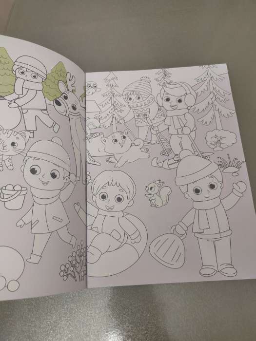 Фотография покупателя товара Раскраска длинная «Новогодние хлопоты» - Фото 4