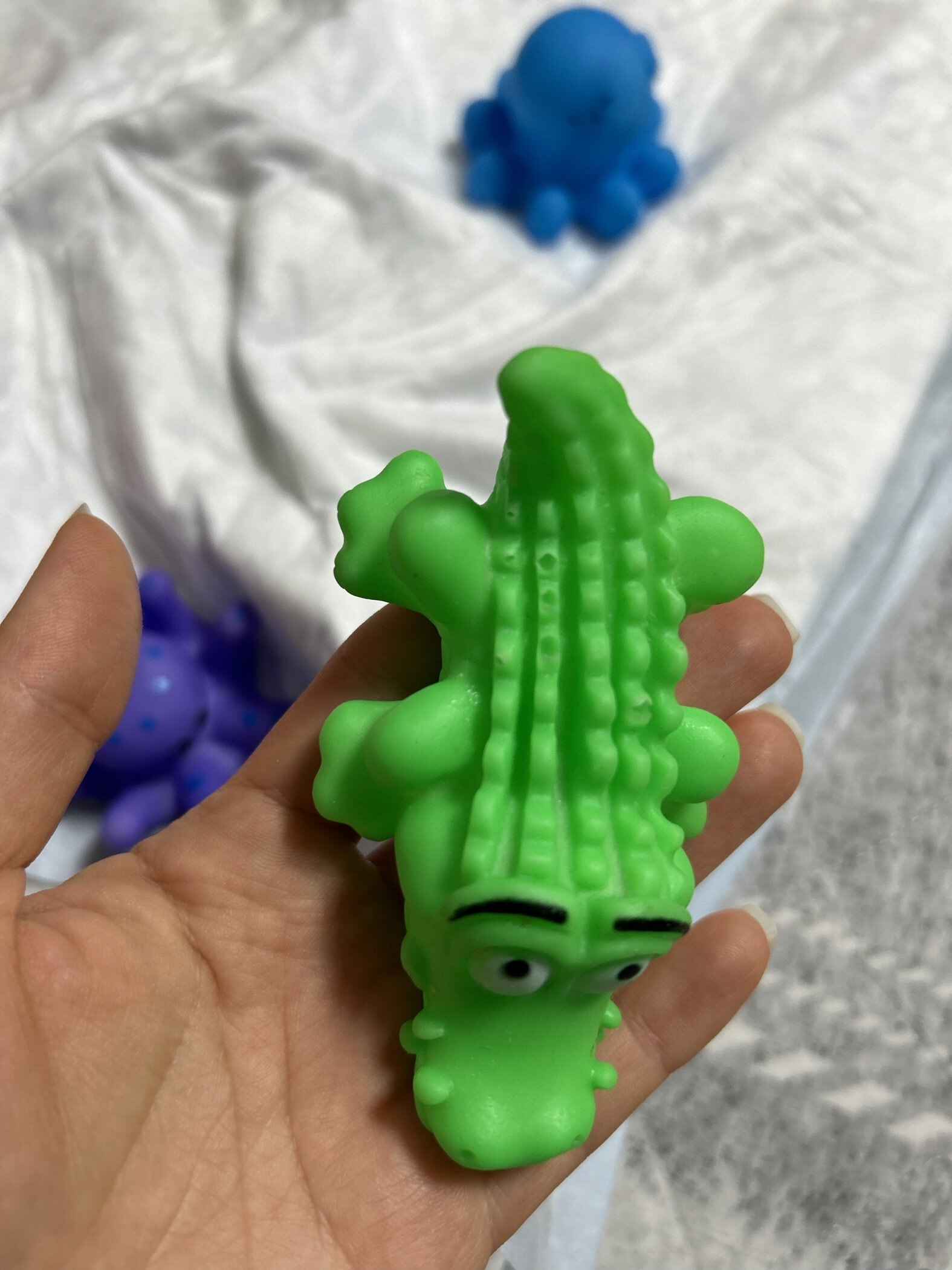 Фотография покупателя товара Резиновые игрушки для ванны Крошка Я «Морской мир», с пищалкой, в наборе 8 шт. - Фото 4