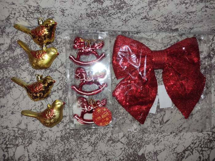 Фотография покупателя товара Ёлочные игрушки 2 шт. «Зимнее волшебство. Пташка» пластик, 7×10 см, золото - Фото 23