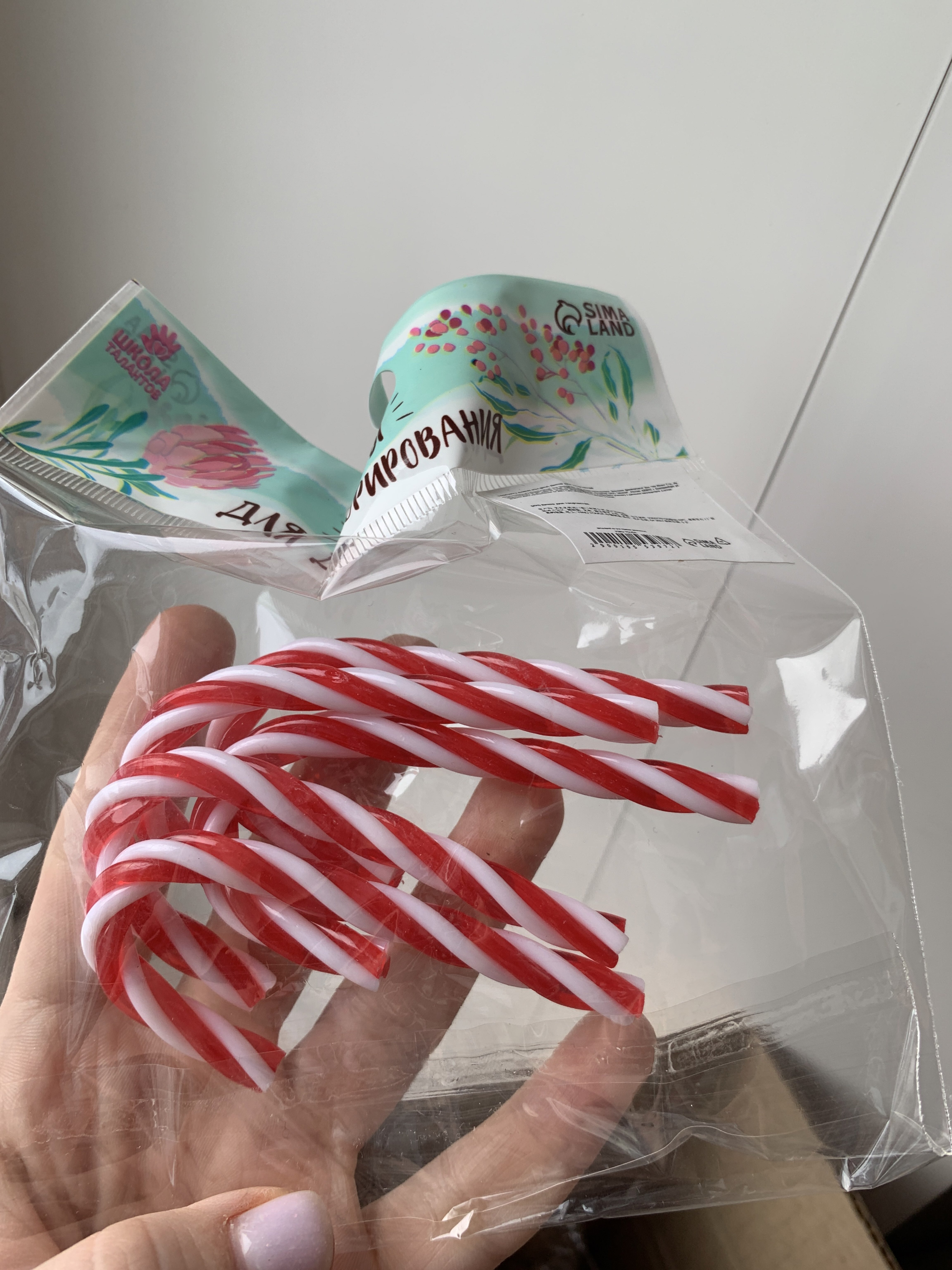 Фотография покупателя товара Декор для творчества «Леденец», в наборе 5 шт., размер 1 шт. — 7.5×4×0.5 см - Фото 1