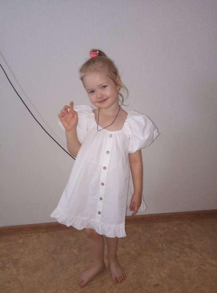 Фотография покупателя товара Платье для девочки KAFTAN "Cute", размер 34 (122-128), цвет бежевый - Фото 2