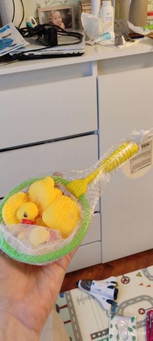 Фотография покупателя товара Игрушки для ванны «Поймай уточку», набор 5 предметов, МИКС - Фото 1