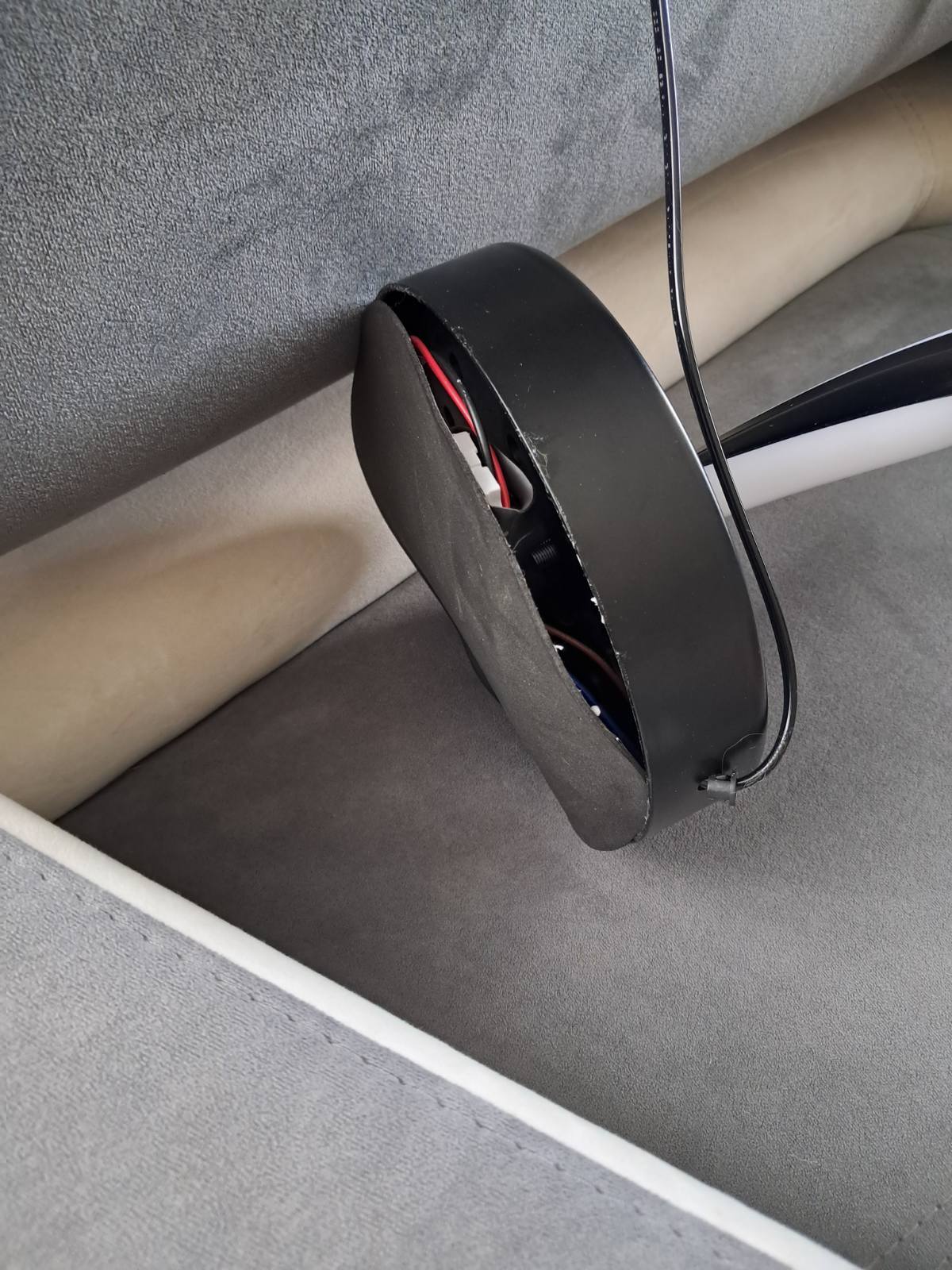 Фотография покупателя товара Торшер «Инфинити» LED 30 Вт 4000К черный 25×25×156 см - Фото 2