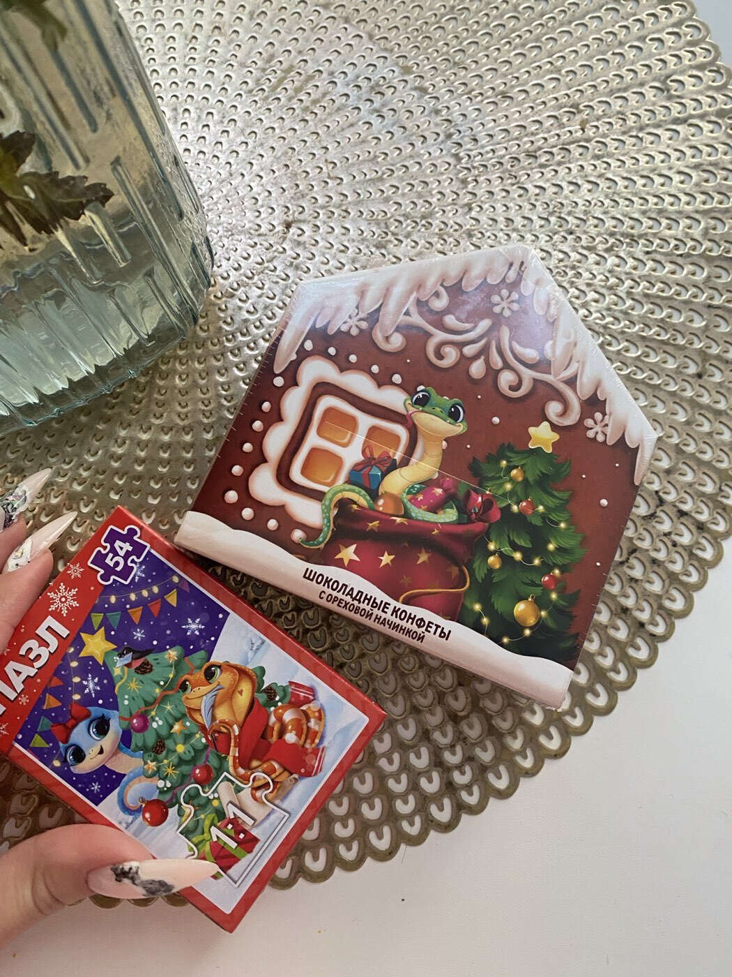 Фотография покупателя товара Пазл «Подарки от змеек», 54 детали - Фото 1