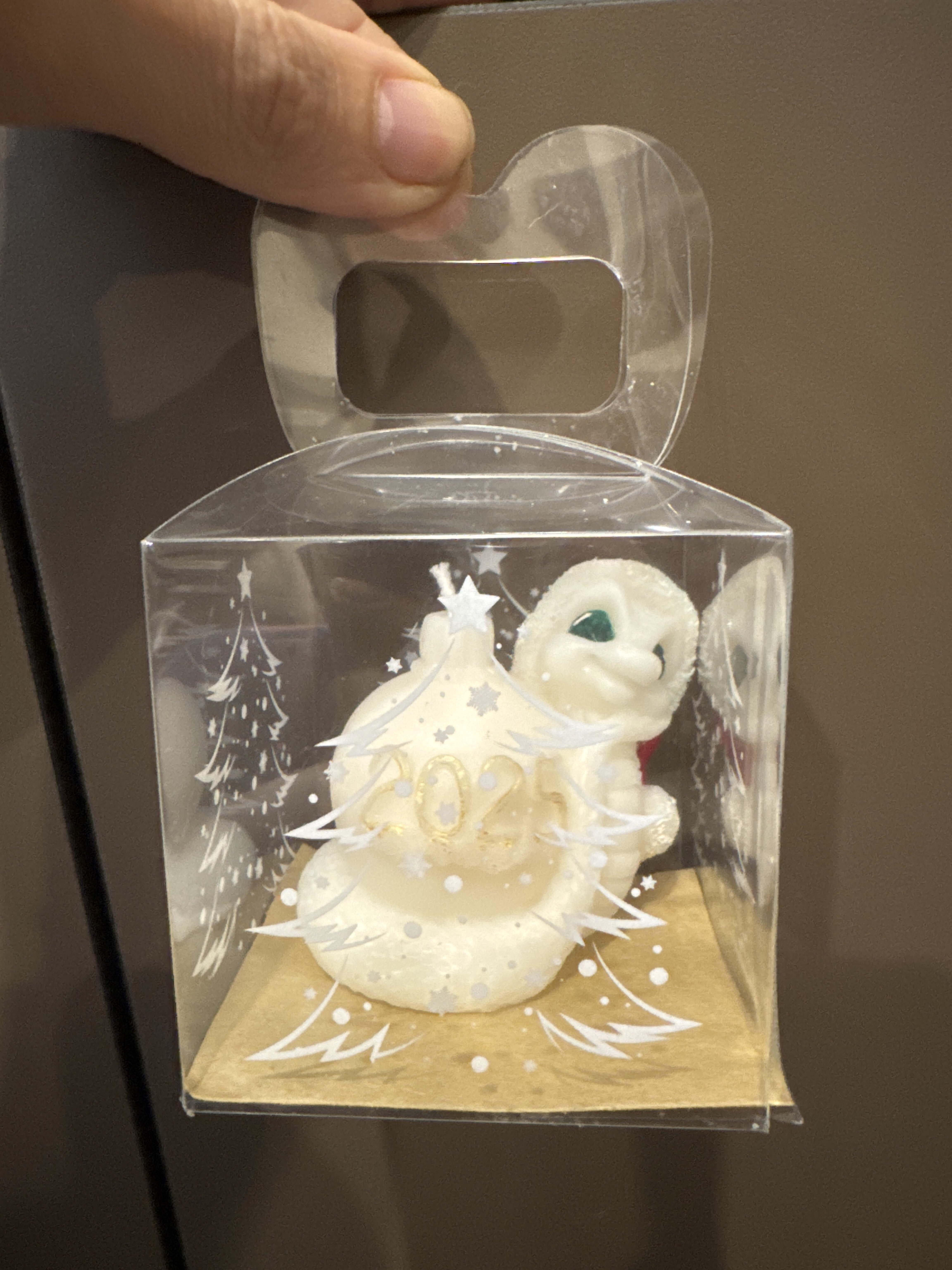 Фотография покупателя товара Коробка подарочная новогодняя складная ПВХ «Ёлочка» 7×7×7 см - Фото 4